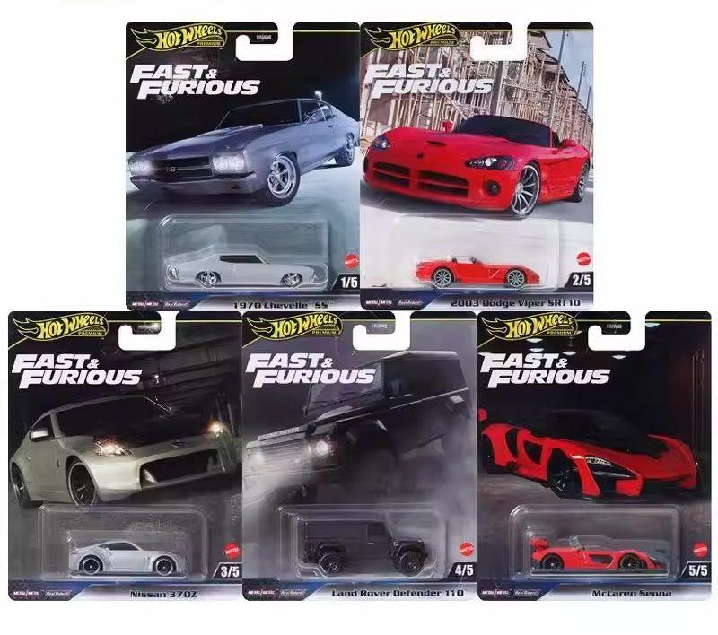 Coleção Completa com 5 Miniaturas Fast and Furious - Velozes e